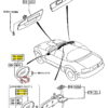 Mazda NA Miata MX5 Seitenspiegelhalterungsabdeckung links oder rechts grundiert 69-110A