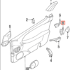 Copertura del rivestimento della finitura della griglia di sfiato Nissan 300ZX sinistra o destra 68763-30P00 / 68762-30P00
