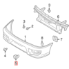 Subaru Impreza Classic Facelift Bumper Wedge Vent Left And Right Primed 57744FA210 / 57744FA200