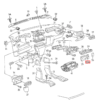 Volkswagen Golf MK3 Cubierta embellecedora del sensor de temperatura Negro 2 Versión 1H6907529 1H6819741A