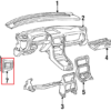 Mazda RX7 Armaturenbrett-Endkappenverkleidung, Armaturenbrettabdeckung links oder rechts FB01-64-912 grundiert