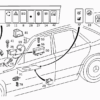 Listwa przełączników W124 Osłona prowadzenia kabla Czarna Mercedes Benz A1248210038