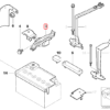 BMW E46 Batterie-Halteabstandshalter 175 mm Adapter Schwarz 61218370984