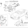 Maserati 4200 / GT Copertura lavafari anteriore sinistra o destra primerizzata 66371800 / 66371700