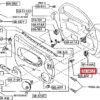 Mazda RX7 Narożnik drzwi wewnętrznych Ozdobna osłona wykończeniowa Lewa lub prawa czarna F10068DJYC / F10068DJXC