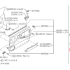 Nissan 240SX Maniglia per interruttore finestrino porta passeggero LHD o RHD nera 80961-40F00 / 80960-40F00