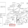 Nissan 300ZX Z32 Osłona Głośnika Przedniego Czarna 28176-30P00