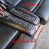 Marco de soporte Recaro para controles electrónicos del asiento izquierdo (asiento del conductor) o derecho (asiento del pasajero) negro