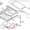Mecanismo de manija del techo corredizo Volvo XC90, todo color 39985987