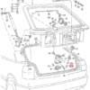 Zacisk płytki dociskowej VW Corrado czarny 535827769