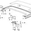 BMW E30 Cabriolet copertura tonneau pezzo decorativo sinistro o destro nero 51131932869 / 51131932870