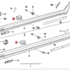 BMW E30 Seitenschweller-Unterseitenclip, 8er-Set, Schwarz, 51711933125