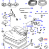 Ford Cosworth Sierra Sapphire Kraftstoffleitungs-Halteklammer-Set, 5 Stück, Schwarz, 6148573