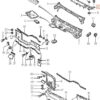 Ford Sierra Cosworth Osłona Szyby Narożnej Zakończenia Narożne Lewe Lub Prawe Czarne 83BG A02217 CA / 83BG A02217 DA