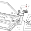Lancia Delta Außengriffdichtungsdichtung Schwarz 82357528