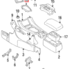 Listwa ozdobna do automatycznej skrzyni biegów Mitsubishi 3000GT czarna MB604637