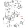 Obudowa lampy przeciwmgielnej Porsche 928, lewa lub prawa, gruntowana 92863145000 / 92863146000