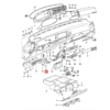 Porsche 944 968 Osłona przełącznika ramki Czarna 94455245000