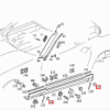 R170 Seitenschwellerloch-Wagenheberabdeckungen, 4er-Set, grundiert A1706981330 & A1706981530 & A1706981430 & A1706981630