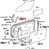 Toyota MR2 Innenspiegelverkleidung links oder rechts schwarz 67492-17010 / 67491-17010