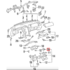Presa d'aria del cruscotto Toyota Supra MK4 da 52 mm o 60 mm sinistra nera 55650-14130