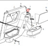 Volvo 480 Set di inclinazione del sedile posteriore di 2 nero grigio o sella 3413101