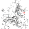 Volvo 480 Sitzneigungsknopf und Abdeckung, schwarzer Sattel oder grau, 3465972 & 3413012