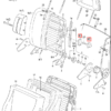 Telaio e pomello di fissaggio sedile VW/Audi nero 371881607 e 113881633B