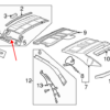 VW Eos 1F 1F7 1F8 Zestaw naprawczy 2 sztuki do elementów prowadzących Czarny 1Q0871161