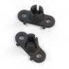 Set di 2 supporti per lenti VW Passat B5 neri