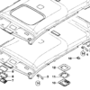 BMW E39 Dachhimmel-Mikrofonabdeckung Schwarz 51448250108