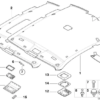 BMW E46 Copertura del tetto anteriore del tetto 3 versioni Tutti i colori 51448233452