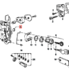 BMW M1 114 E12 E21 E23 E24 E26 E28 E9 Zestaw 4 odbojników zatrzasku drzwi, czarne 51211809735