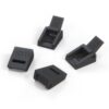 Fiat 500 Reinforced Clips For Convertible Top Straps Set Of 4 Black