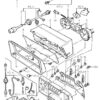 Ford Escort MK3 RS1600i/XR3 Nawiewy boczne na desce rozdzielczej, lewe i prawe, czarne 81AG18K555BA i 81AG18C491BA