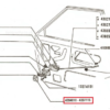 FSO Polonez Fiat 131 Lock Nut Handle Interior Primed 4284810