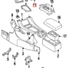 Mitsubishi 3000GT Radioblende schwarz LHD oder RHD MB604650 / MB604651