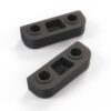 Porsche 924 944 Supporto per montaggio su telaio di arresto in vetro del parabrezza, set di 2, nero 477845613