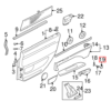 Volvo S80 Innentürgriff-Schraubenabdeckung Verkleidungskappe 2er-Set Schwarz Grau oder Sattel 39973290