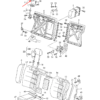 Audi A4 B5 Palanca del asiento trasero LHD o RHD Negro 4B9885880A