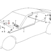 BMW E31 Altoparlante per porta sinistra o destra nero 65138354041 / 65138354042