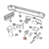 Mocowanie tylnego zderzaka BMW E34, czarne 51111944543