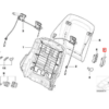 Palanca de liberación del asiento BMW E46 Coupe y marco envolvente izquierdo o derecho negro 52107064869 y 52108242835/52107064870 y 52108242836