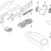 BMW E65 E66 E67 E68 Armaturenbrett-Entfroster, Luftdüse links oder rechts, alle Farben 64227025199 / 64227025200