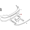 BMW E81 E87 Osłona haka holowniczego tylnego zderzaka gruntowana 51127166598