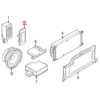 Osłona telefonu głośnomówiącego BMW / Mini Mikrofon Wszystkie kolory 84316938762