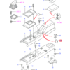 Ford Sierra Konsolenschalter-Blindabdeckung, 2er-Set, schwarz, 1647316