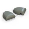 Juego de 2 fundas para cinturones de seguridad traseros de Ford Sierra, color negro o gris 1618657 y 1615639