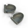 Juego de 2 fundas para cinturones de seguridad traseros de Ford Sierra, color negro o gris 1618657 y 1615639