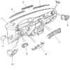 Jaguar XJ Griglia antiappannante per cruscotto sinistra e destra tutti i colori GNC6872AA e GNC6873AA